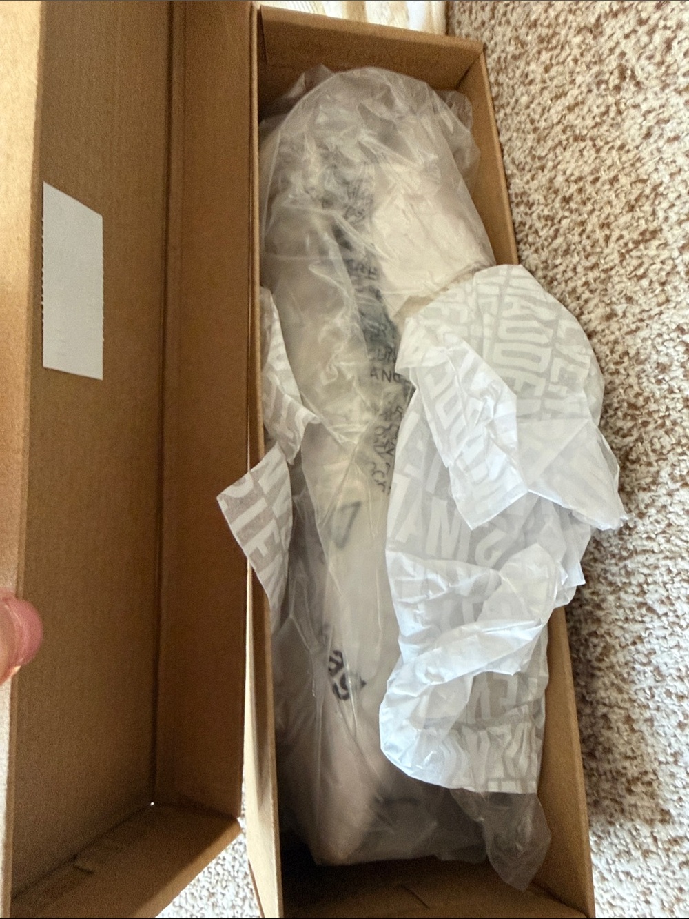 Steve Madden Cream Woven Mule with Pearl & Gold Buckle - Picture 3 of 3